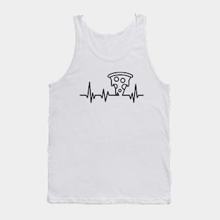 Pizza Lover Pizza Heatbeat Pizza Lifeline Tank Top